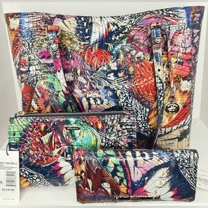 Brahmin Metamorphosis - April Tote 3 Pc Colorful Set